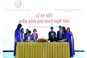 Trung tâm Ngày Mới ký hợp tác với Trường Đại học Thủ đô Hà Nội